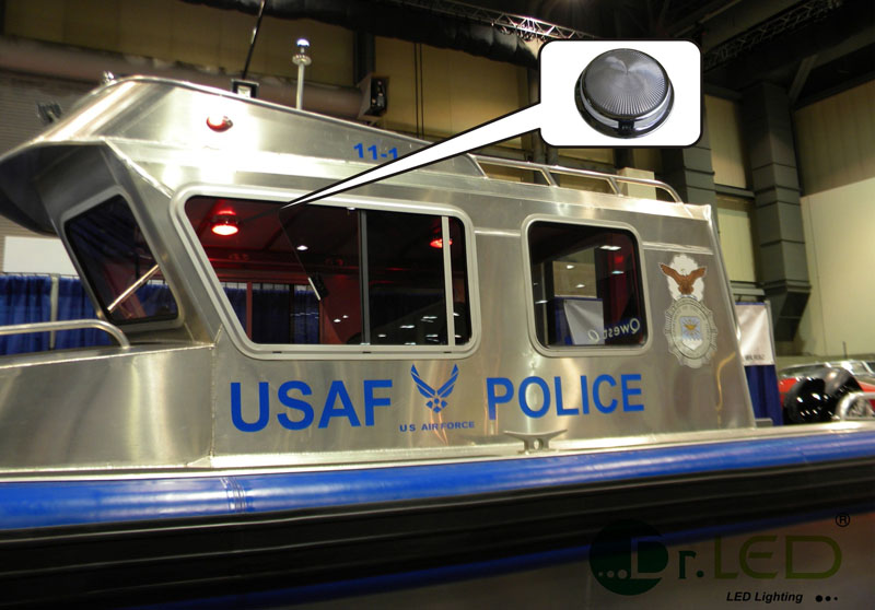 USAF boat with Dr. LED dome lights